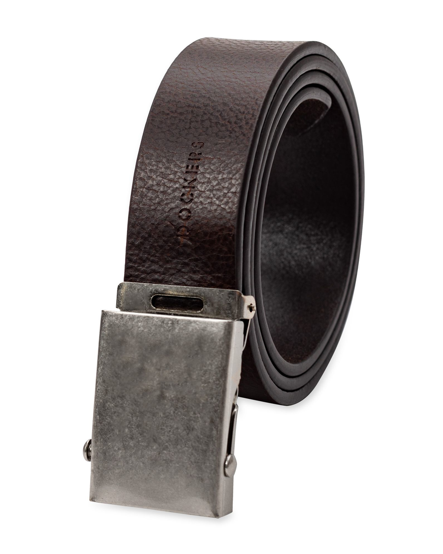 (image for) Advanced Leather Bridle Belt with Military Plaque, 35 MM